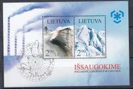 LITHUANIA 2009 Preserve Polar Regions MNH(**) Mi Bl 38 #Lt921 - Lituania