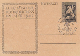 Dt. Reich Mi.Nr. P 295b Sonderpostkarte Zum Europäischen Postkongress Wien 1942 - Otros & Sin Clasificación