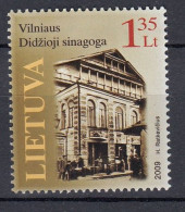 LITHUANIA 2009 Great Vilnius Synagogue Judaica MNH(**) Mi 1008 #Lt922 - Lituanie