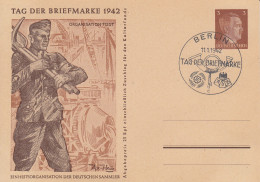 Dt. Reich Mi.Nr. P 308b/04 Sonderpostkarte Tag Der Briefmarken 1942, Org. Todt - Other & Unclassified