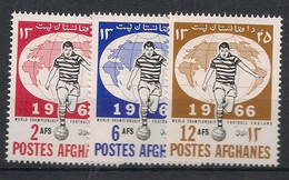 AFGHANISTAN - 1966 - N° YT. 807 à 809 - Football - Neuf Luxe ** / MNH / Postfrisch - Afghanistan