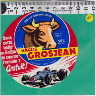 C1298 FROMAGE FONDU VACHE GROJEAN VOITURE DE COURSE LONS LE SAUNIER JURA 225 Gr - Cheese