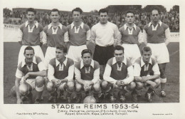 51 STADE DE  REIMS PHOTO FOOTBALL 1953/54 FOOTBALLEUR PENVERNE KOPA MARCHE JONQUET LEBLOND - Sport