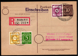 SBZ 47AaI Gestempelt Auf Postkarte Geprüft Ströh BPP #HN942 - Autres & Non Classés