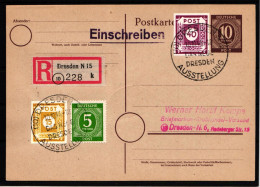 SBZ 47AaI Gestempelt Auf Postkarte Geprüft Ströh BPP #HN947 - Autres & Non Classés