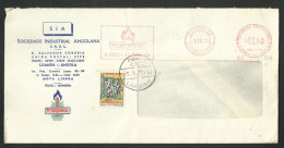 Angola Portugal EMA Cachet Rouge Gaz Petroquintas 1971 Franking Meter Petroquintas Gas - Gas