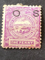 NSW  SG O 39a  1d Lilac MH* - Neufs