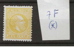 1870 MNG Nederlands Indië NVPH  6Fb Strogeel Perf  12 1/2 : 12 - Nederlands-Indië