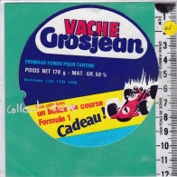 C1299 FROMAGE FONDU VACHE GROJEAN VOITURE DE COURSE CADEAU 170 Gr - Cheese