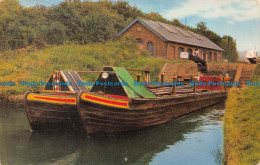 R063703 Canal Boats. Pair Of Narrow Boats Leaving Marsworth Top Lock. Grand Unio - World