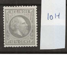 1870 MH Nederlands Indië NVPH 10H Perf  12 1/2 Kl. G. - India Holandeses