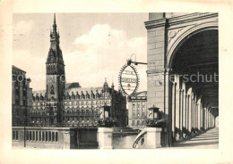 73096747 Hamburg Rathaus Mit Hanseatenschild Hamburg - Andere & Zonder Classificatie