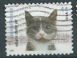 VERINIGTE STAATEN ETATS UNIS USA 2010 ANIMAL RESCUE:GREY, WHITE & TAN CAT 44¢ USED SC 4456 YT 4277 MI 4616 SG 5043 - Usados