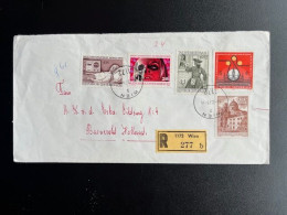 AUSTRIA 1973 REGISTERED LETTER VIENNA WIEN TO BARNEVELD 15-02-1973 OOSTENRIJK OSTERREICH EINSCHREIBEN - Lettres & Documents