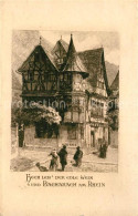 73096116 Bacharach Rhein Altes Haus Hoch Leb Der Edle Wein Bacharach Rhein - Bacharach