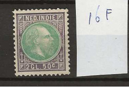 1870 MH Nederlands Indië NVPH 16F Perf  12 1/2.: 12 - Netherlands Indies