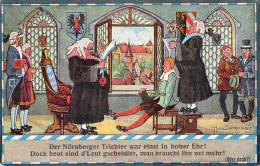 Der Nürnberger Trichter .... Künstlerkarte Gel.1922 - Nürnberg