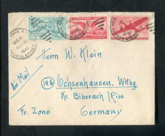 "USA" 1949, Brief Mit Int. MiF Nach Deutschland (B1190) - Covers & Documents