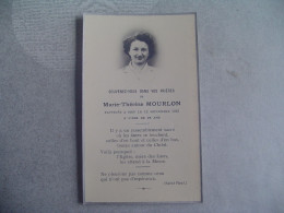 Marie Thérèse Mourlon Morte Le 12 Septembre 1955 à L'age De 25 Ans - Other & Unclassified
