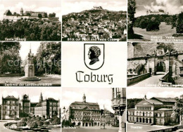 73095965 Coburg Veste Denkmal Landsmannschaft Schloss Ehrenberg Rathaus Theater  - Coburg