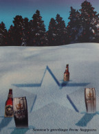 Carte Postale (Tower Records) Sapporo (Beer - Bière - Birra - Bier) Season's Greetings From Sapporo - Publicidad