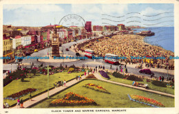 R064389 Clock Tower And Marine Gardens. Margate. 1956 - Monde