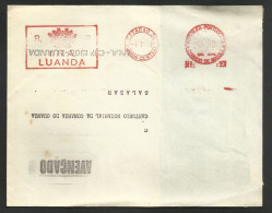 Angola Portugal EMA Cachet Rouge A Zero Institut National D'administration 1973 Franking Meter With Zero Value - Angola