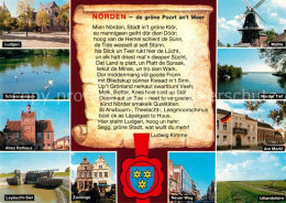 73095697 Norden Ostfriesland Altes Rathaus Muehle Markt  Norden Ostfriesland - Andere & Zonder Classificatie