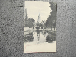 Cpa Brugge Bruges Pont Du Beguinage Et Eglise Notre Dame - Brugge