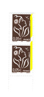 Lamouche 0.05 € ITVF YT 3754b Type II Paire Bas De Feuille Et Phospho à Cheval. Voir Scan. Cote Maury 3740 II A > 12 €. - Neufs