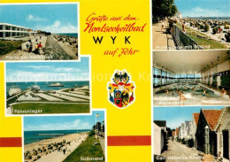 73094025 Wyk Foehr Wellenbad Faehranleger Promenade Strand Carl Haeberlin Strass - Other & Unclassified