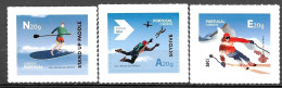 Portugal - 2016 - Desportos Radicais - Emissão Base (3º Grupo) MNH  - Af 4649-4651 - Selos Autoadesivos - Unused Stamps