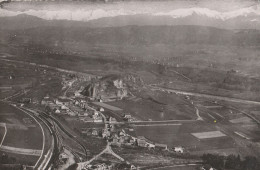 CPSM 73 MONTMELIAN VUE AERIENNE GARE VOIE FERREE - Montmelian