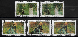 France 2006 Oblitéré Adhésif  N°75 ( 2 Ex ) Et 78 ( 3 Ex ) Ou  3867 ( 2 Ex ) Et 3870  ( 3 Ex )  Les Impressionnistes - Used Stamps