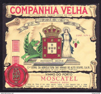 Port Wine Label, Portugal - REAL COMPANHIA VELHA Vinho Porto MOSCATEL -|- Cª Vinhas Alto Douro, Vila Nova De Gaia - Otros & Sin Clasificación