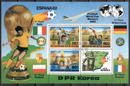 KOREA  : Michel Block 124A  –World Cup Soccer ESPANA 1982  (0) - Korea (Noord)