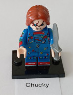 Horror Figur Chucky,  Mini-Steckfigur, Lego-Komp. - Andere & Zonder Classificatie