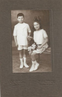 92-PUTEAUX -Haut De Seine - PHOTO Originale Sur Carton Couple D'enfants  11 X 16 CM - Personas Anónimos