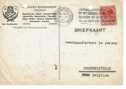 NEDERLAND Briefkaart  Timbre Wilhelmine 154 PERFORE - Covers & Documents