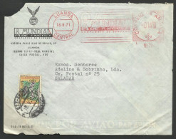 Angola Portugal EMA Cachet Rouge Compagnie Assurance A Mundial De Angola 1971 Franking Meter Insurance Co. - Angola