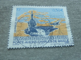 Porte-Avions Charles-de-Gaulle - 0.50 € - Yt 3557 - Multicolore - Oblitéré - Année 2003 - - Schiffe