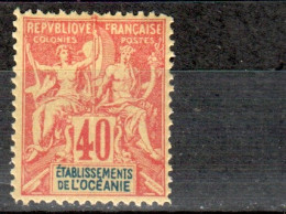 Etablissements Français D’ OCEANIE  : 10  * - Type Sage - (1892) - Unused Stamps