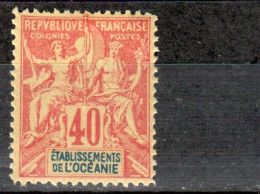 Etablissements Français D’ OCEANIE  : 10  * - Type Sage - (1892) - Neufs