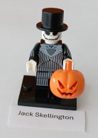 Horror Figur Jack Skellington, Mini-Steckfigur, Lego-Komp. - Autres & Non Classés