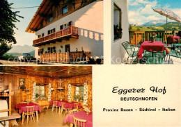 73085795 Deutschnofen Nova Ponente Eggerer Hof Gaststube Terrasse Deutschnofen N - Sonstige & Ohne Zuordnung