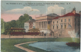 37 Indre Et Loire Tours Le Palais De Justice Couleur Trams - Tours