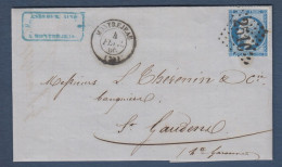 Haute Garonne - G.C. 2510 Et Cachet 15  MONTREJEAU - 1849-1876: Période Classique