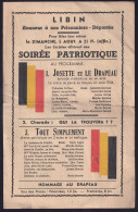 +++ Petite Affiche - Militaria - LIBIN - Honneur à Nos Prisonniers - Guerre 1940-45 - Soirée Patriotique // - Documentos