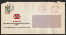 Angola Portugal EMA Cachet Rouge Pneus Voiture Mabor General 1971 Franking Meter Mabor General Car Tires - Cars