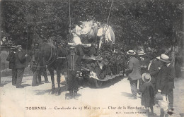 P-24-Mi-Is-1505 : TOURNUS. CAVALCADE  1911. CHAR DE LA BOUCHERIE - Autres & Non Classés